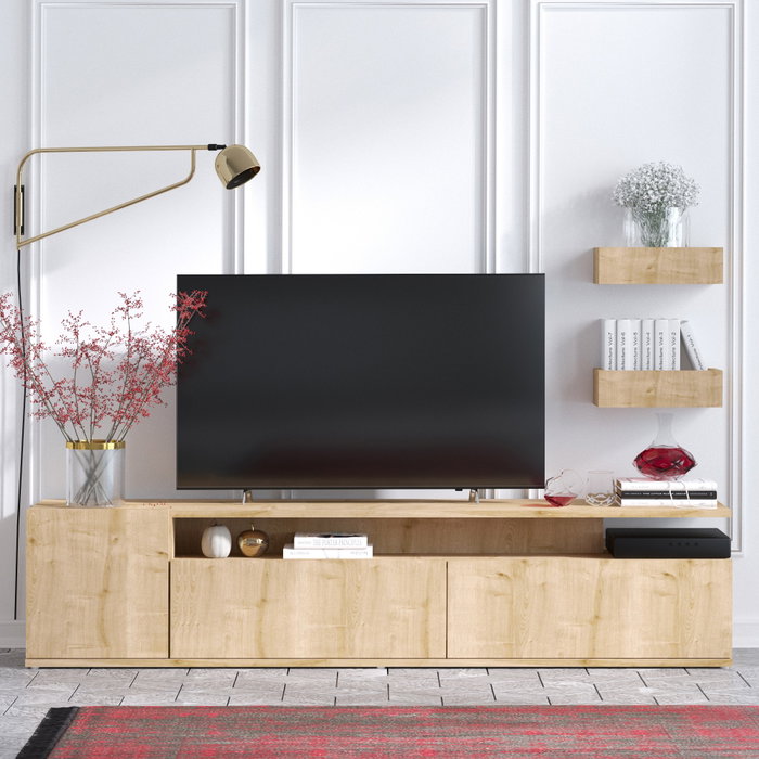 Hanah Home Alika Mueble de TV Roble